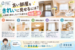 古い部屋をきれいに見せるには？大規模工事をしなくても変わる内装5選
